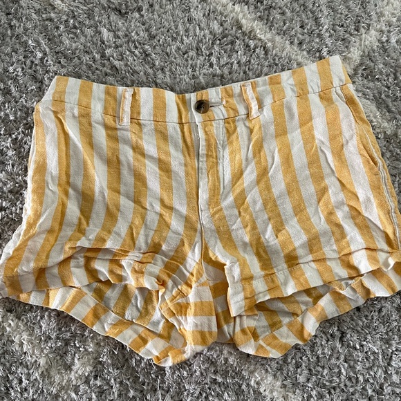 Old Navy Pants - Yellow striped every day shorts